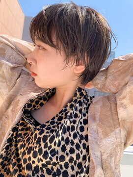 テトヘアー(teto hair) マッシュショート、アッシュブラウン、シースルーバング