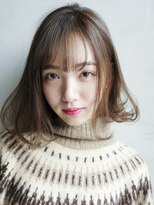 アルバム 銀座(ALBUM GINZA)&nbsp;鎖骨ミディ_スリークボブ厚めバングローライト_27324