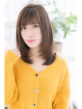 ミック 日暮里店(miq) サラサラしっとりダークカラーー…小顔・メリハリ・ワンカールb