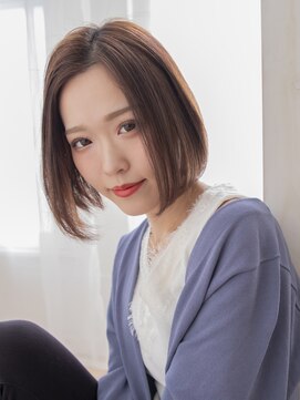 スカイレビュー(SKY Re beau) 【錦糸町レビュー店】モード　前髪なしの大人可愛いAラインボブ