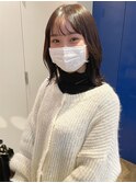 【MIO】黒染めなし暗髪×ミディアムヘア