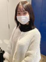 グリーン 渋谷(green)&nbsp;【MIO】黒染めなし暗髪×ミディアムヘア