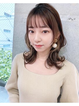 リコバイアフロート(riko by afloat) くびれレイヤー韓国風インナーカラーヘア