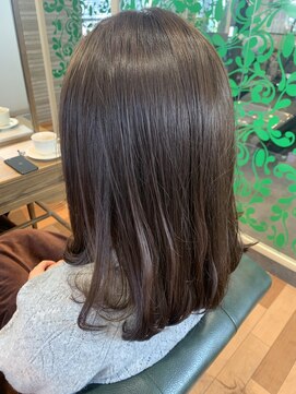 ルッカランス 王子店(Lucca Lance) 1月　ミディアムロング　グレージュ　ルッカランスRIE