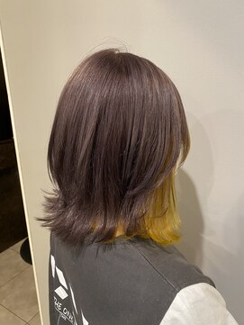 アヴァンティ ヘアーアンドスパ(avanti hair&spa) ウルフボブ~インナーイエロー~