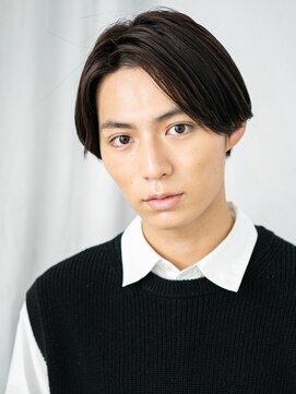 モッズヘアメン 名護大東店(mod's hair men) 前髪長めの正統派センターパートビズスタイルa名護大東
