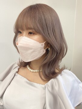 ベレーザシェルト(Beleza scelto) 3233ゆる巻きロングビビッドカラーシアーグレージュバイカラー