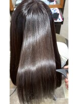 バランスヘアクリニック 南仙台駅前店(Balance hair clinic) 髪質改善カラー[タイトストレート/ミルクチョコレート]30代/40代