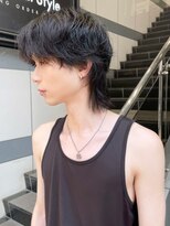 アイティーバイアルバム 北千住店(IT by ALBUM)&nbsp;メンズカット_波巻き束感ショートツーブロックマッシュ_ba400012