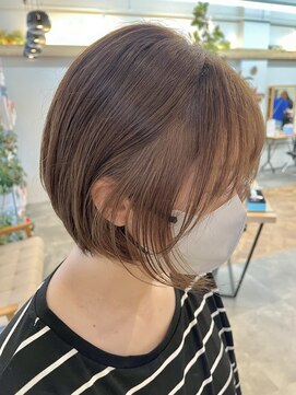 カノエ 松江東津田店(canoe) インナーカラー×ミルクティーベージュ