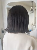 切りっぱなし外ハネボブグレージュカラー下北沢梅ヶ丘経堂美容室