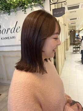 ボルデヘアー 亀有(Borde HAIR) 切りっぱなしボブ