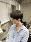 レイヤーぱっつん前髪ステップボーンカットシルキー船橋/韓国