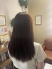 【春に人気な透明感ツヤカラー☆】春カラー＋トリートメント