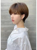 ロンドプロフィール 浦和(Lond profil) 大人可愛い20代30代40代黒髪前下がりショートボブ丸みショート◎