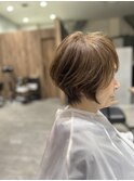 大人クール★ショートボブ★ベージュ