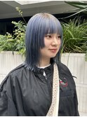 ルーツカラー ブルーカラー 顔まわりレイヤー