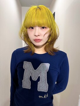 ナービス(NARVIS) ミディアムレイヤー/ブリーチカラー/マスタードイエロー