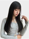 レイヤーカット 艶カラー 前髪カット