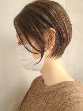 エリマ 武蔵小杉(elima) 武蔵小杉ベージュカラーくびれショートボブくびれショートカット