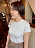 【前髪がポイント】ショートボブ