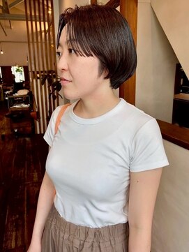 モク 大阪梅田店(MOK) 【前髪がポイント】ショートボブ