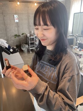 ナインセンス 下北沢(9_________nine sense) おしゃれ黒髪×韓国風顔まわりカット【下北沢】