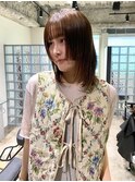 顔周りのデザインにピッタリステップカット！