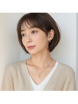 ゲイン(Gain)&nbsp;大人上品ロングレイヤー×透け感シースルーバング