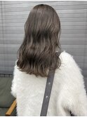 20代◎透明感グレージュ×ブリーチロング韓国レイヤー