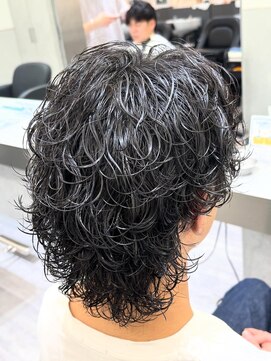 ビカムメンズヘアー 栄店(become men's hair) 黒髪大人サーフカール