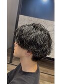 大人メンズシャドウパーマ行徳メンズ波巻きパーマ垢抜けショート