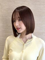 パルス ヨコハマ(PULSE yokohama)&nbsp;パツっとくびれレイヤーボブタッセルボブ切りっぱなし丸顔面長