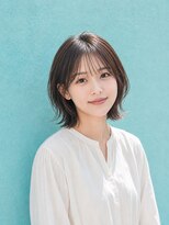 フレイムス ヘアアンドリラックス 大宮東口店(Frames)&nbsp;ショートボブ髪型20代30代40代50代前髪あり前髪なし面長丸顔大宮