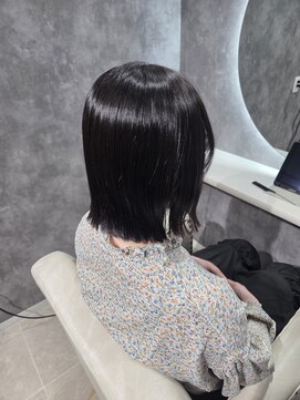 コアークリップ 緑町店(CORE CLIP) パッツン感が可愛いタッセルボブ