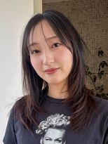 トップヘアー スパアンドリラクゼーション 安城(spa&relaxation)&nbsp;安城ハッシュカット顔まわりレイヤーボブブラウン髪質改善20代