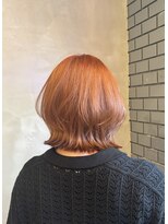 ザ ヘア ディードットログ(The hair D.Log)&nbsp;オレンジベージュ　ダブルカラー　レイヤーボブ　奈良　橿原
