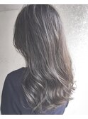 【Marlお客様スタイル】グレージュブラウンのふんわりセミロング