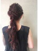 ゆる編みポニーテールアレンジ【町田/町田駅】