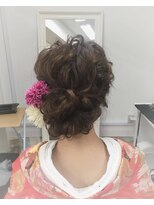 ヘアアンドケア エジェリラボ(hair&care egerie lab)&nbsp;ふんわりシニヨン◎20代30代40代50代