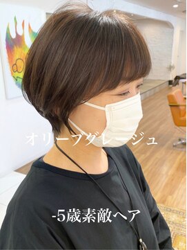 ノラキチジョウジ(NORA KICHIJOJI) #耳かけショートカット#ワイドバング#くびれショート#-5歳