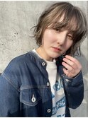 外国人風ボブ　エアリー　ハイライト　大人可愛い