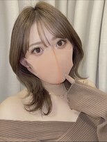 リアイス(Re:ICE) ミルクティーグレージュミディアムウルフ