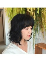 アクセヘアー 町田(acce hair)&nbsp;ナチュラルボブウェーブパーマ