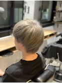 ショートシルバーベージュ