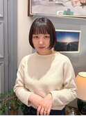 ぱつっとボブ/前髪/前下がり/ミニボブ/ショート/梅田/茶屋町