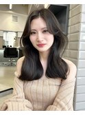 【博多美容室/小山田】韓国風くびれヘア×顔まわりレイヤー