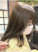 オリーブベージュ/ヘルシースタイル/ベージュカラー/髪質改善