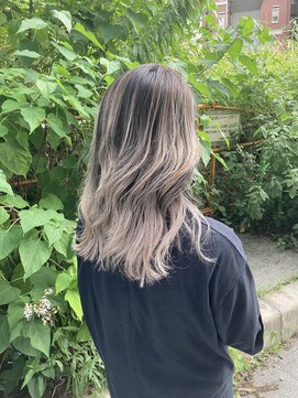 ラフ 難波店(LAFF) #黒髪#ボブルフ#ネビージュ#小顔#ワンレン