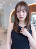 20代30代大人かわいい小顔ひし形レイヤーカットグレージュカラー